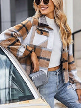 Womens Fall Outfits Fashion Clothes Shackets Flannel Plaid Button Down Long Sleeve Shirts